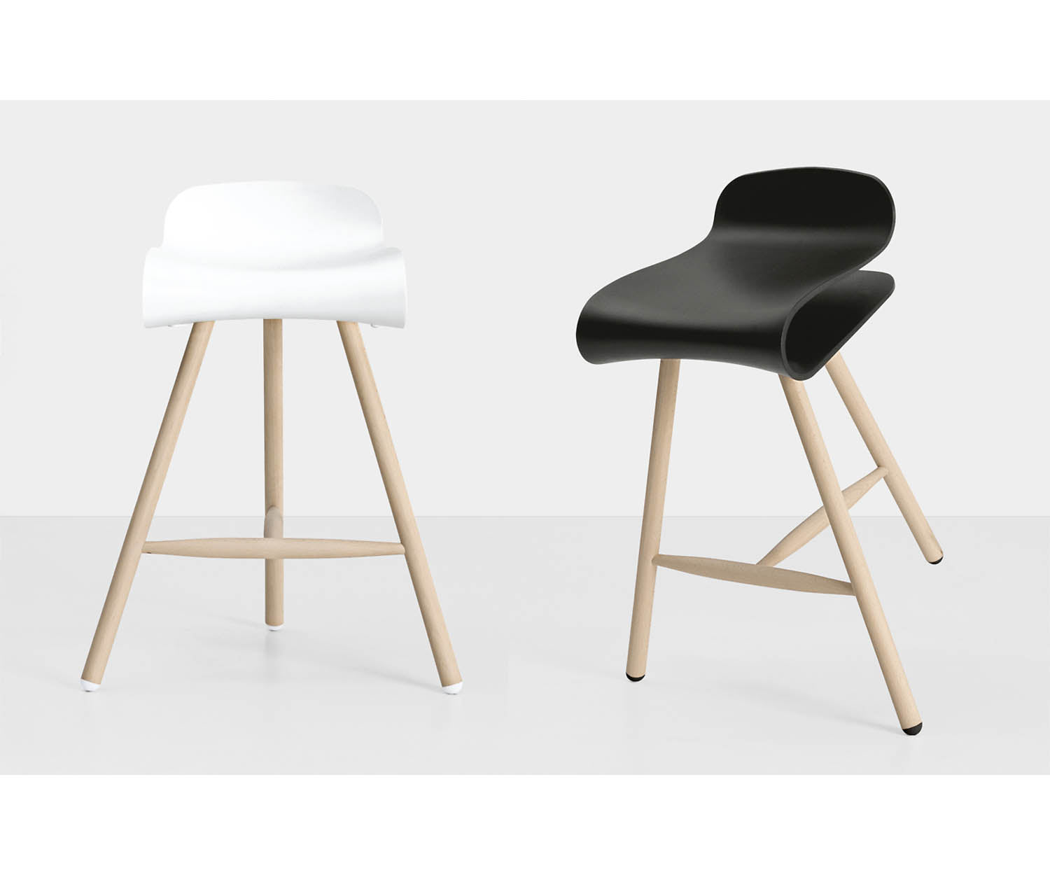 Kristalia, BCN Wood Base Stool