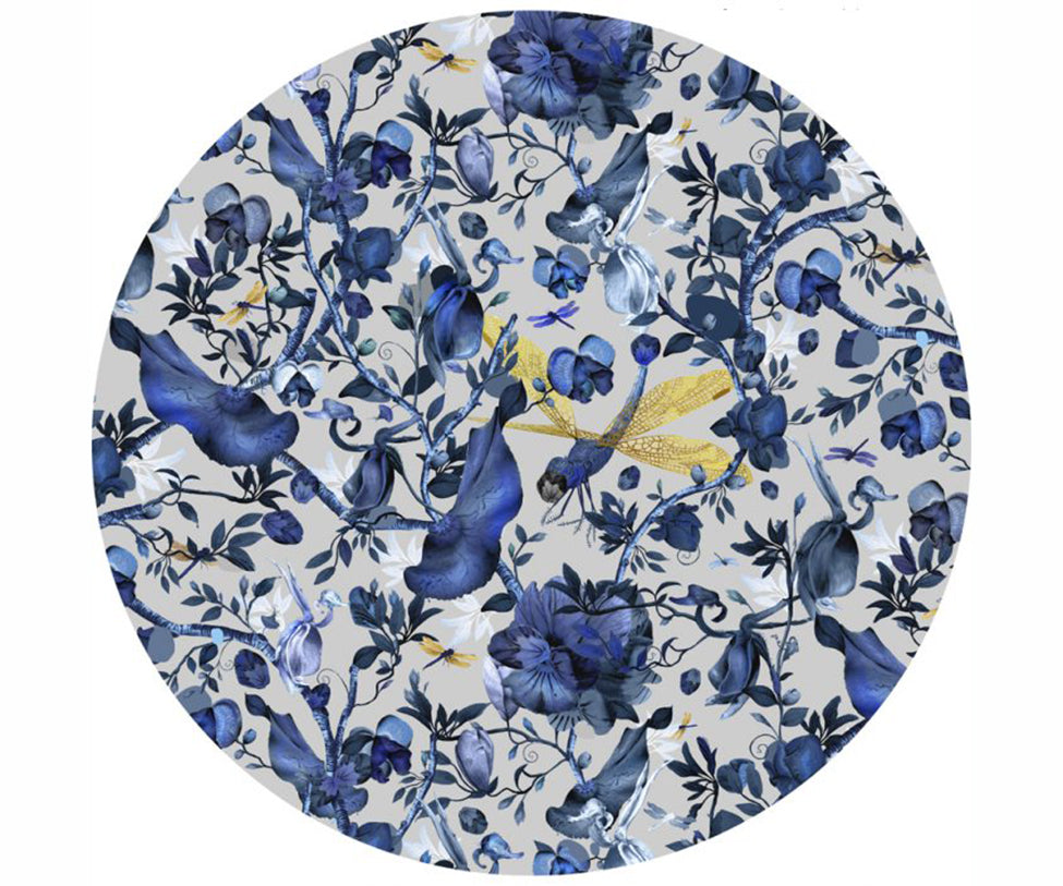 Moooi, Biophillia Blue Round Rug