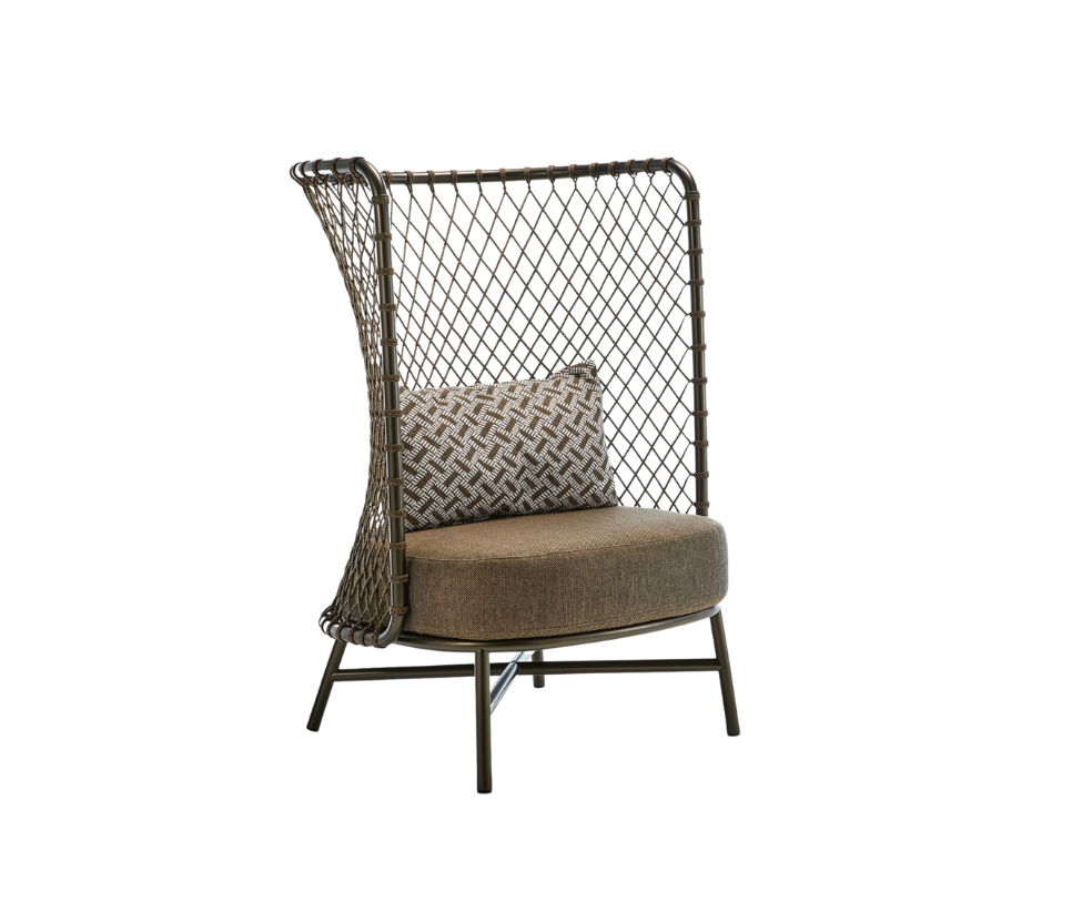 Roberti Rattan, Charme Art. 4384B Highback Lounge Chair