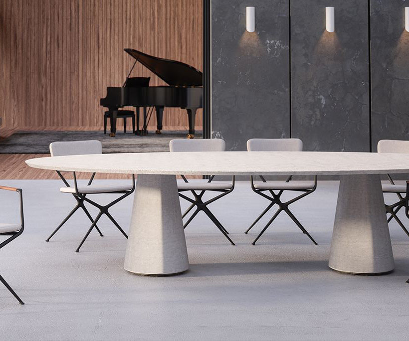 Royal Botania, Conix Oval Concrete Table