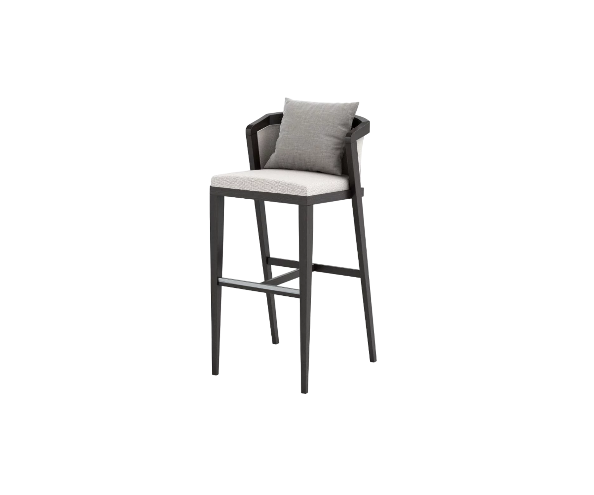 Coco Wolf, Coronet Barstool Upholstered Back