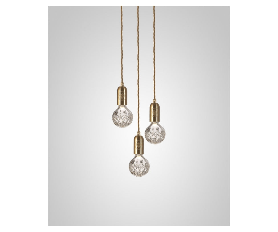 Lee Broom, Crystal Bulb Chandelier 3 Piece