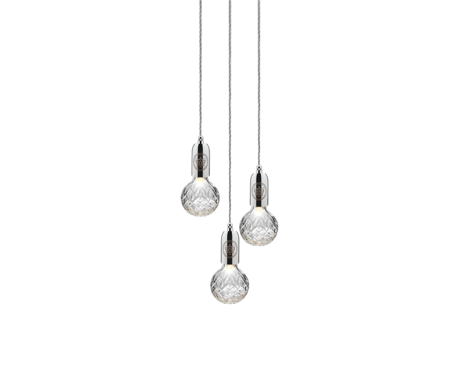 Lee Broom, Crystal Bulb Chandelier 3 Piece