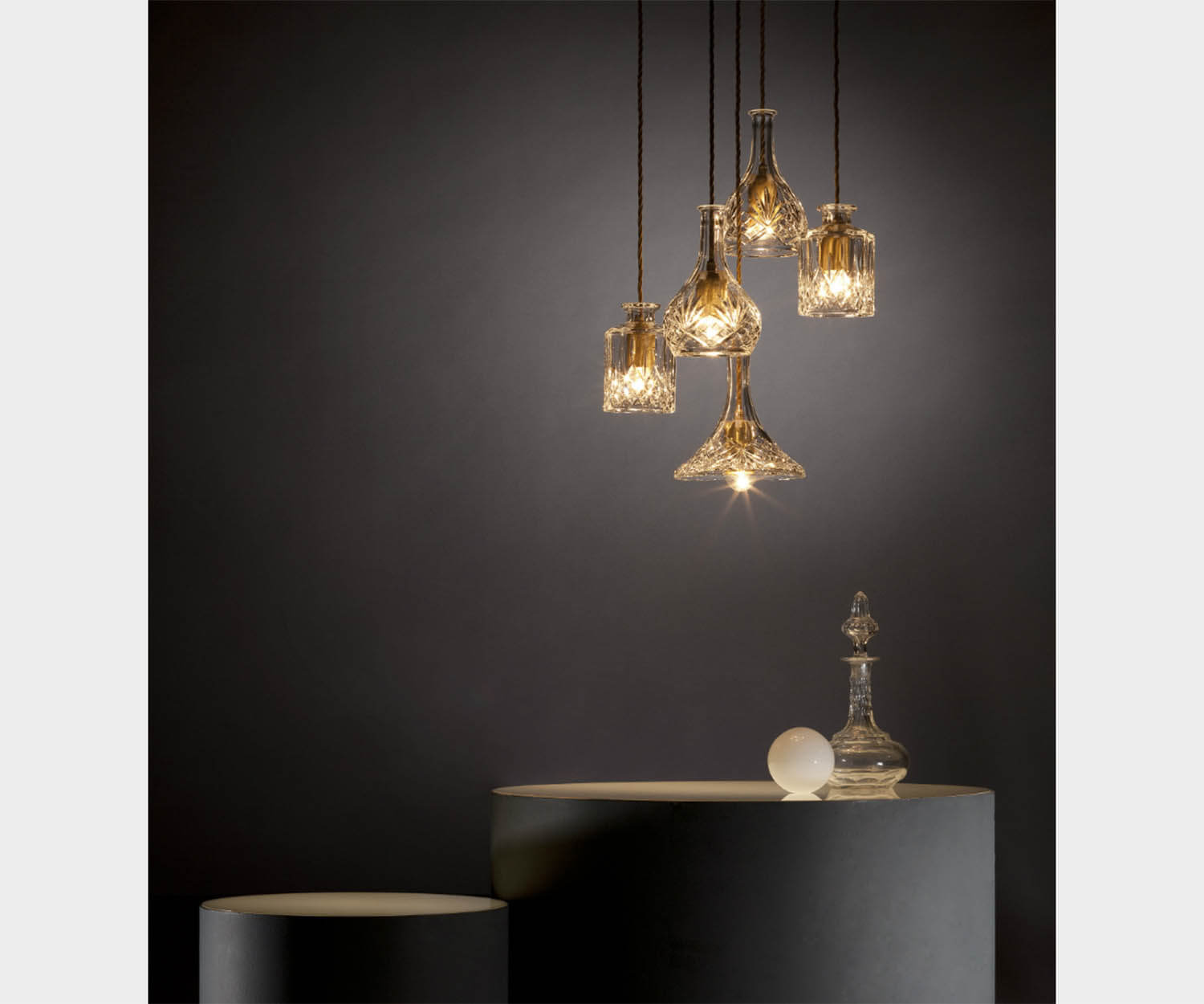 Lee Broom, Decanter Light 5 Piece Chandelier