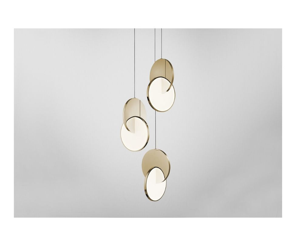 Lee Broom, Eclipse Chandelier 3 Piece Gold