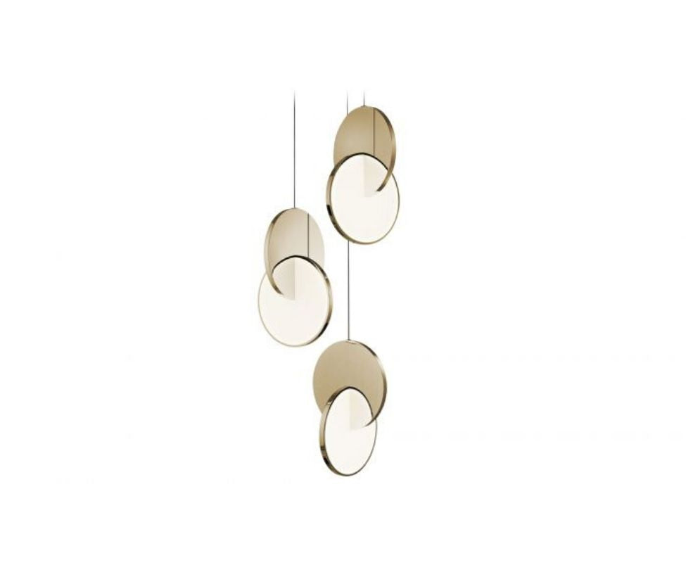 Lee Broom, Eclipse Chandelier 3 Piece Gold