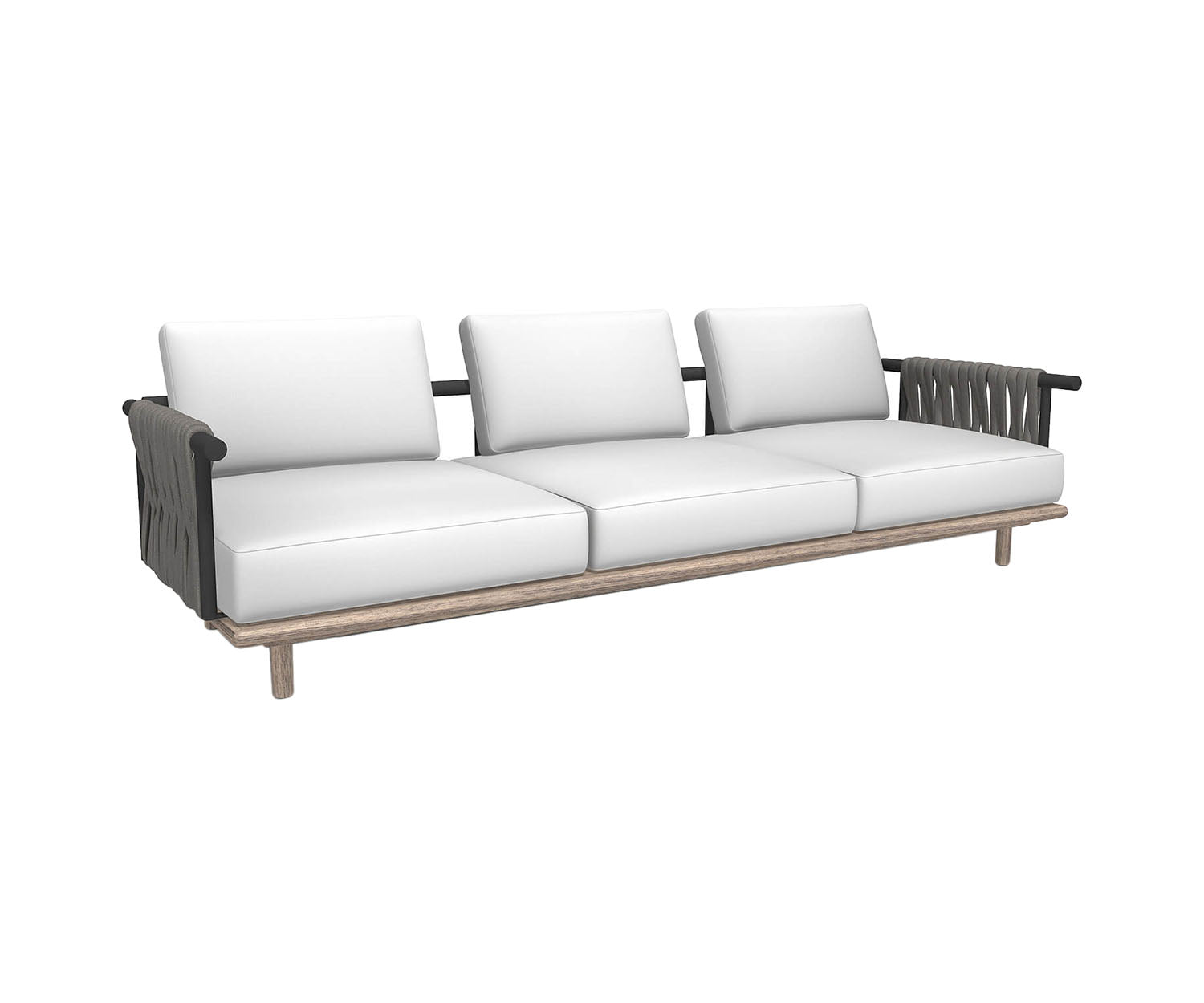 Roda, Eden 3 Seater Sofa - Padded Belts Back