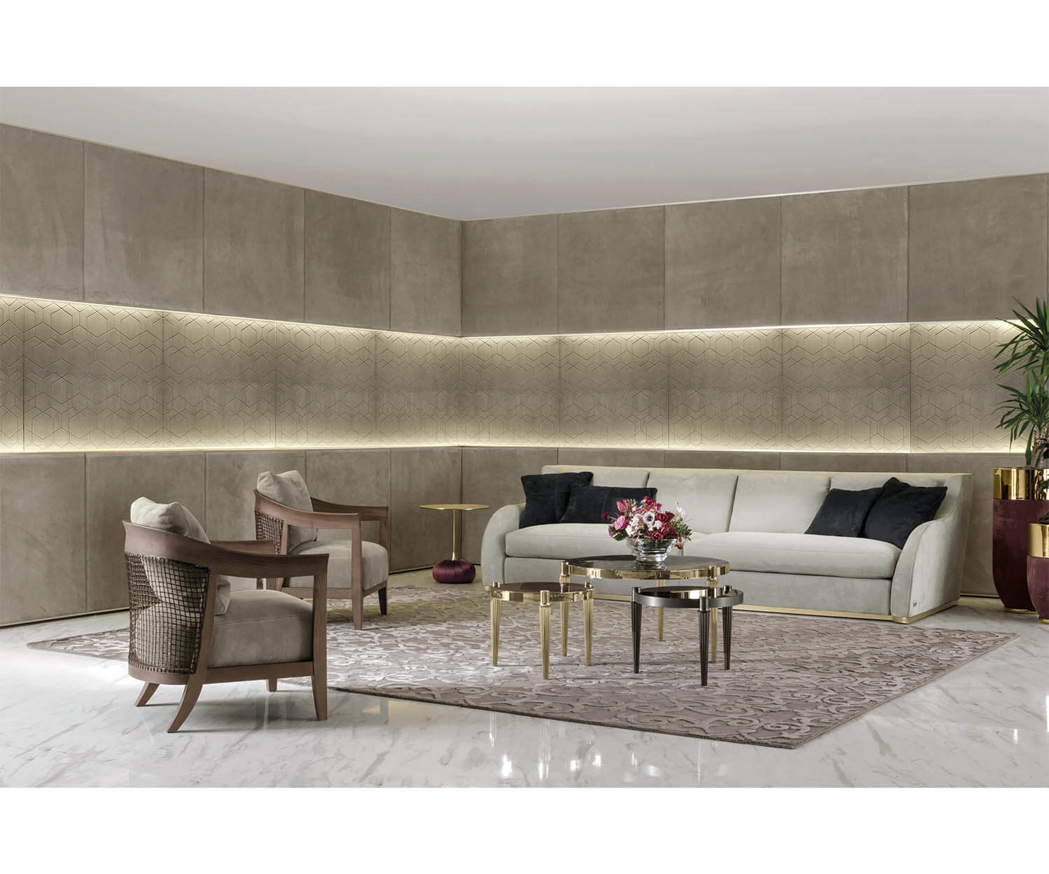 Longhi, Elegant Boiserie Wall Panel