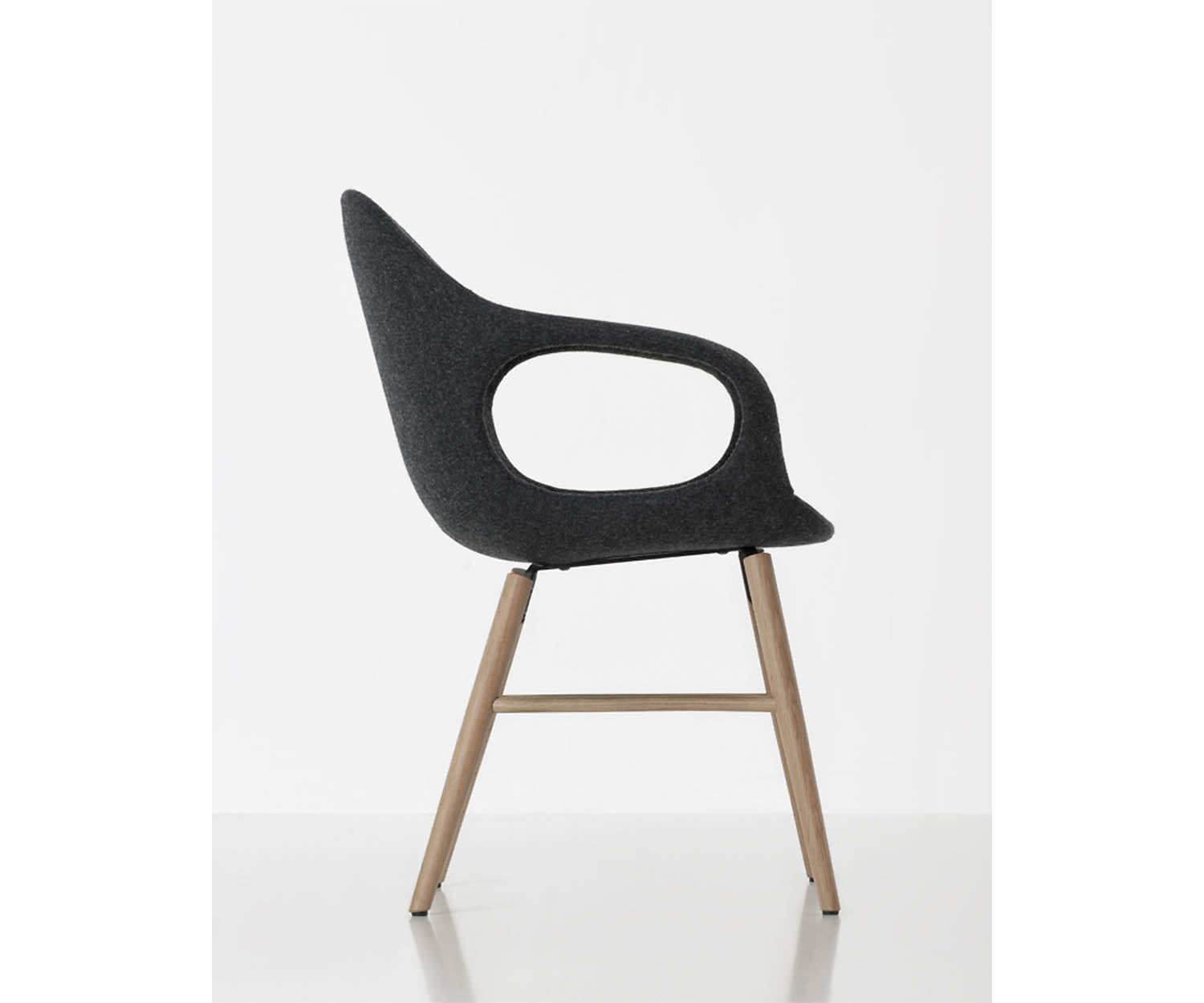 Kristalia, Elephant Wood Base Dining Armchair