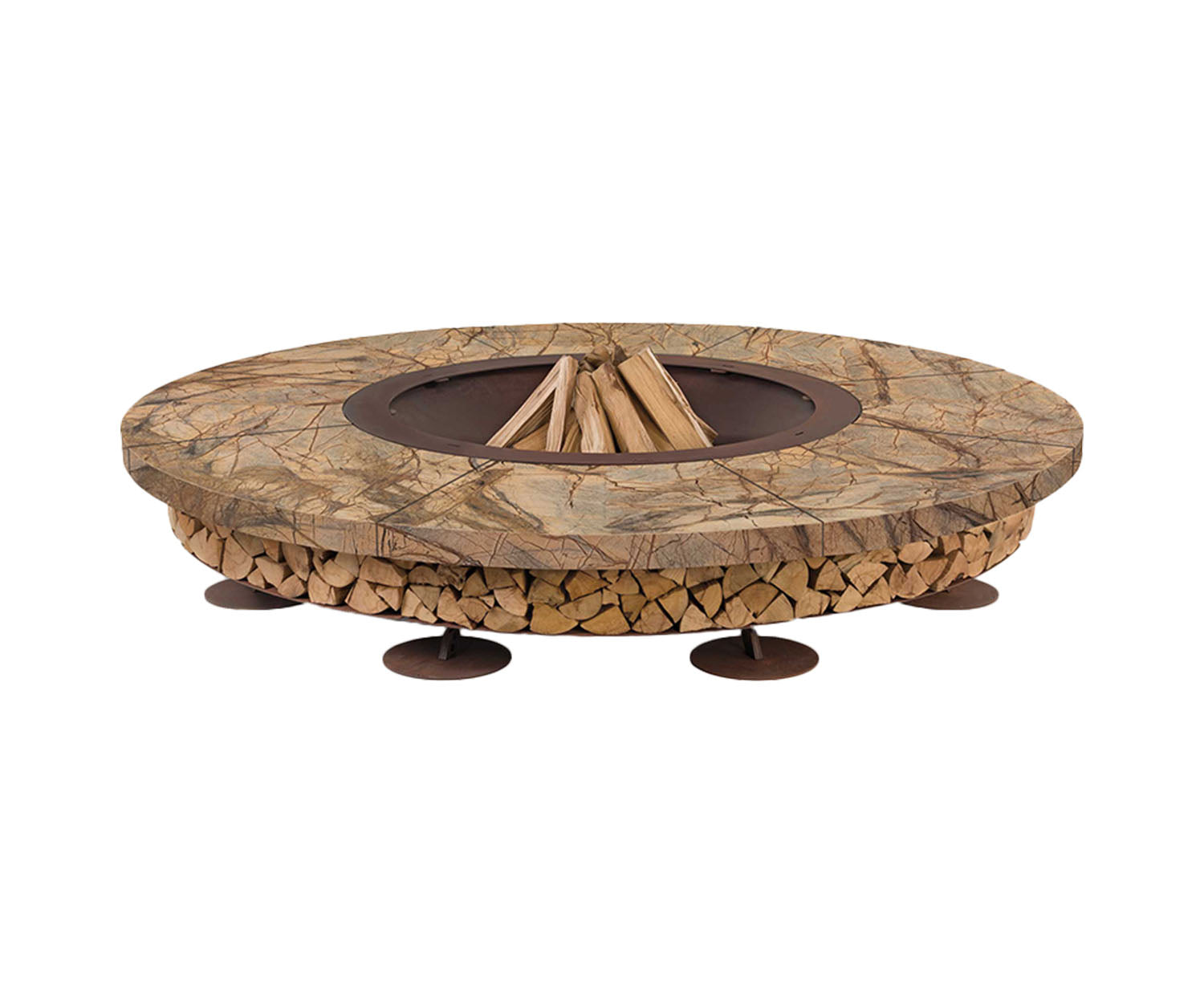 AK47 Design, Ercole Rainforest Marble Fire Pit