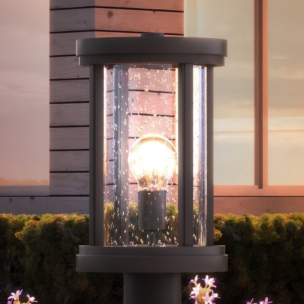 Urban Ambiance, UEX1044 Nautical Outdoor Post Light 15''H x 8''W, Oil Rubbed Bronze Finish, Rockland Collection