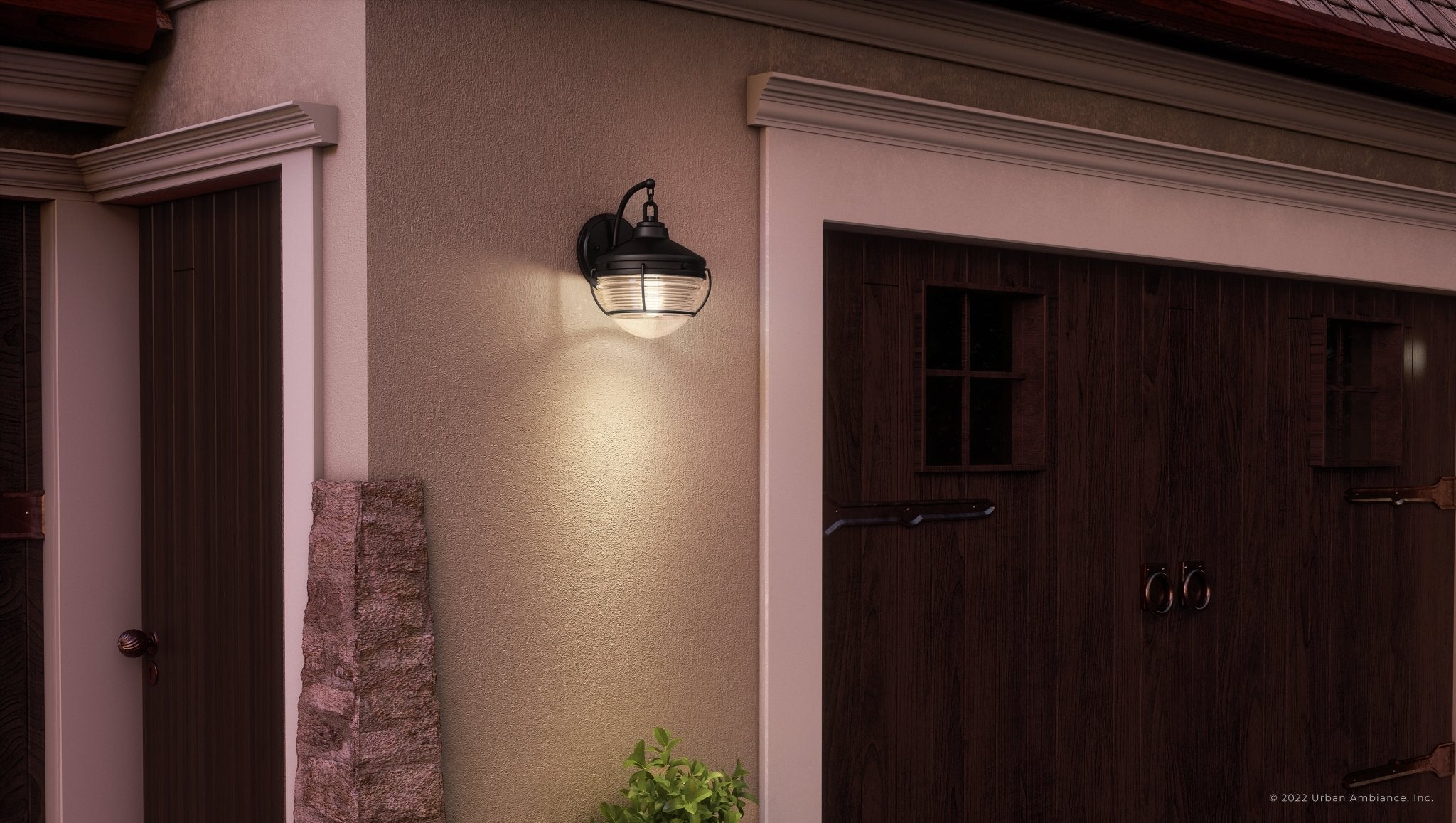 Urban Ambiance, UEX1051 Nautical Outdoor Wall Sconce 12''H x 9''W, Oil Rubbed Bronze Finish, Telluride Collection