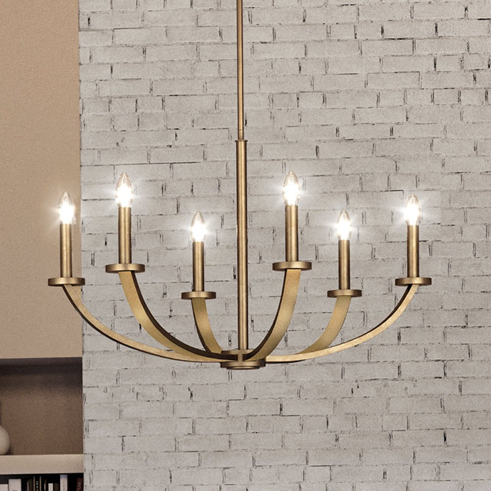 Urban Ambiance, UEX2011 New Traditional Chandelier 18''H x 36''W, Native Brass Finish, Montpelier Collection