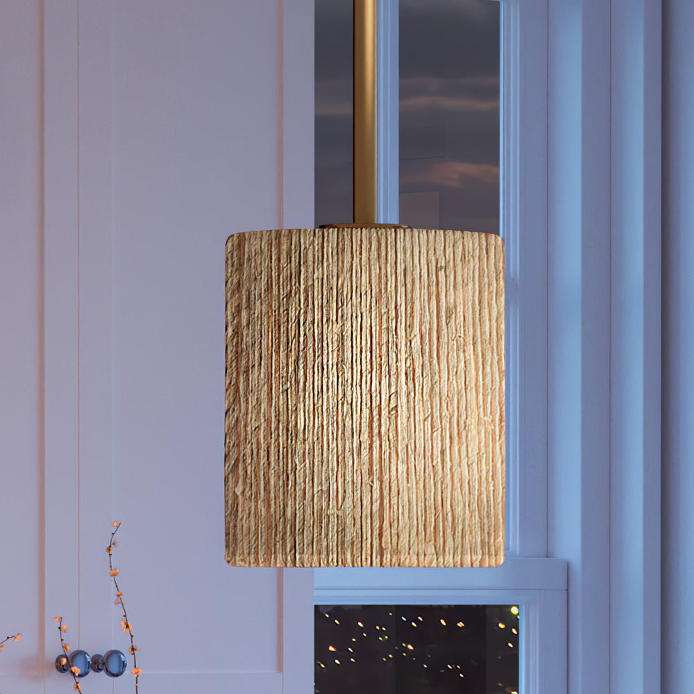 Urban Ambiance, UEX2088 Bohemian Pendant 9''H x 8''W, Satin Brass Finish, Rutherford Collection