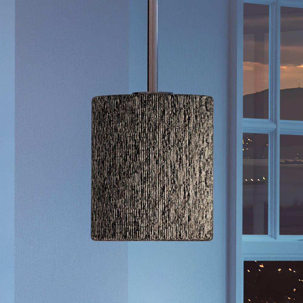 Urban Ambiance, UEX2097 Bohemian Pendant 9''H x 8''W, Polished Nickel Finish, Rutherford Collection