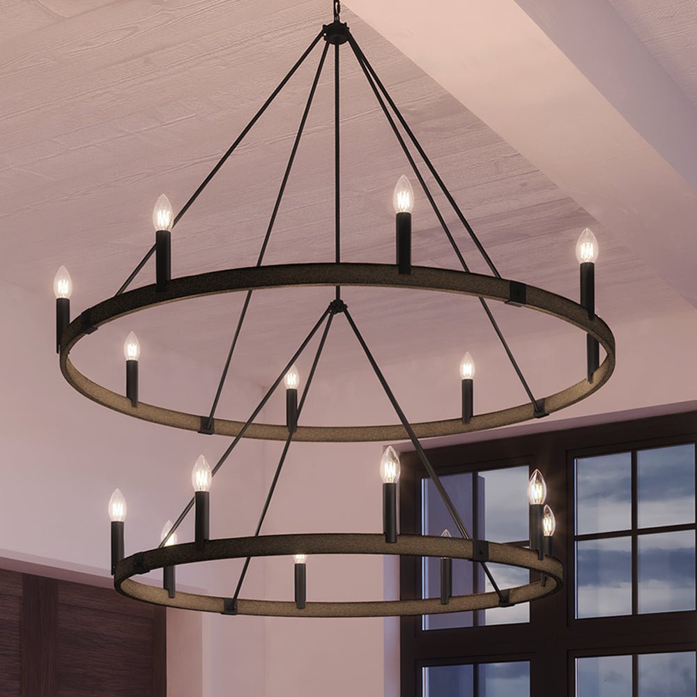 Urban Ambiance, UEX2112 New Traditional Chandelier 65''H x 56''W, Oil Rubbed Bronze Finish, Artesia Collection