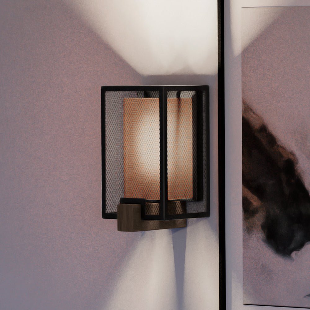 Urban Ambiance, UEX2391 Minimalist Wall Sconce 10''H x 6''W, Oil Rubbed Bronze Finish, Dixon Collection