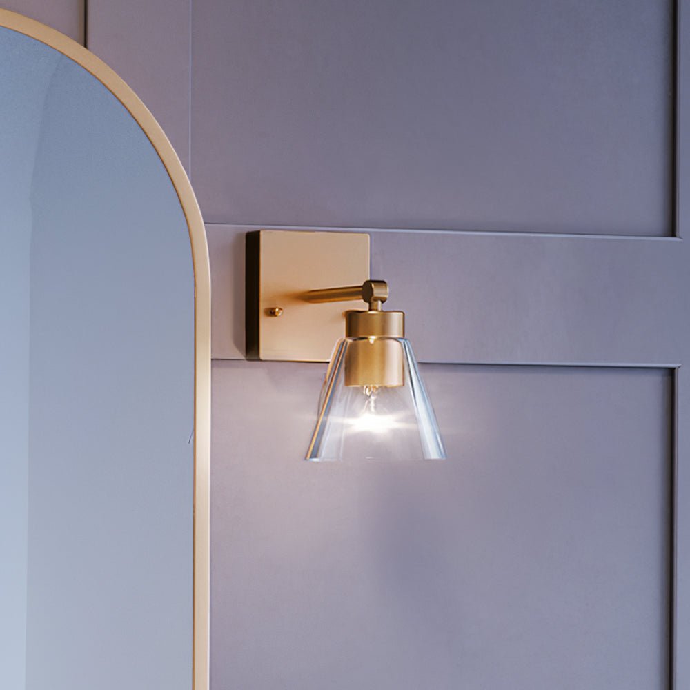 Urban Ambiance, UEX2569 New Traditional Wall Sconce 10''H x 6''W, Satin Brass Finish, Flagstaff Collection