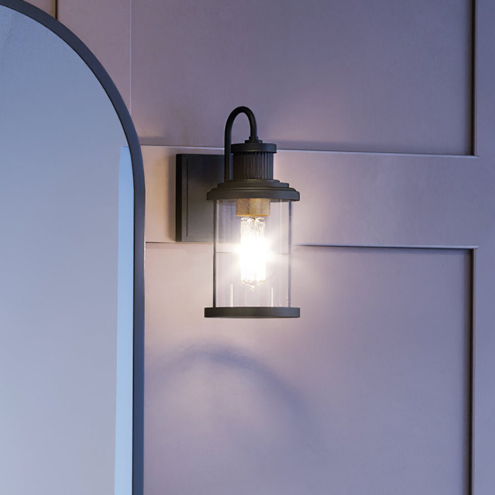 Urban Ambiance, UEX2593 Americana Wall Sconce 12''H x 5''W, Matte Black & Olde Brass Finish, Torrington Collection