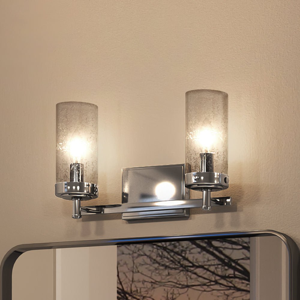 Urban Ambiance, UEX2741 Transitional Bath Light 9''H x 15''W, Polished Chrome Finish, Alexandria Collection