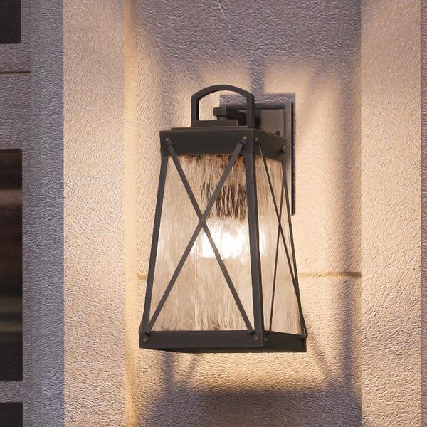 Urban Ambiance, UHP1052 English Tudor Outdoor Wall Light, 15-3/4"H x 8-3/8"W, Olde Bronze Finish, Saint Paul Collection