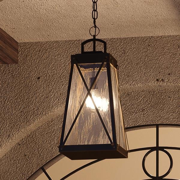 Urban Ambiance, UHP1058 English Tudor Outdoor Pendant, 21-5/8"H x 10-1/2"W, Olde Bronze Finish, Saint Paul Collection