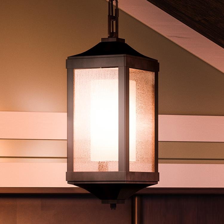 Urban Ambiance, UHP1161 Tuscan Outdoor Pendant Light, 23-5/8" x 9-1/2", Olde Bronze Finish, Catania Collection